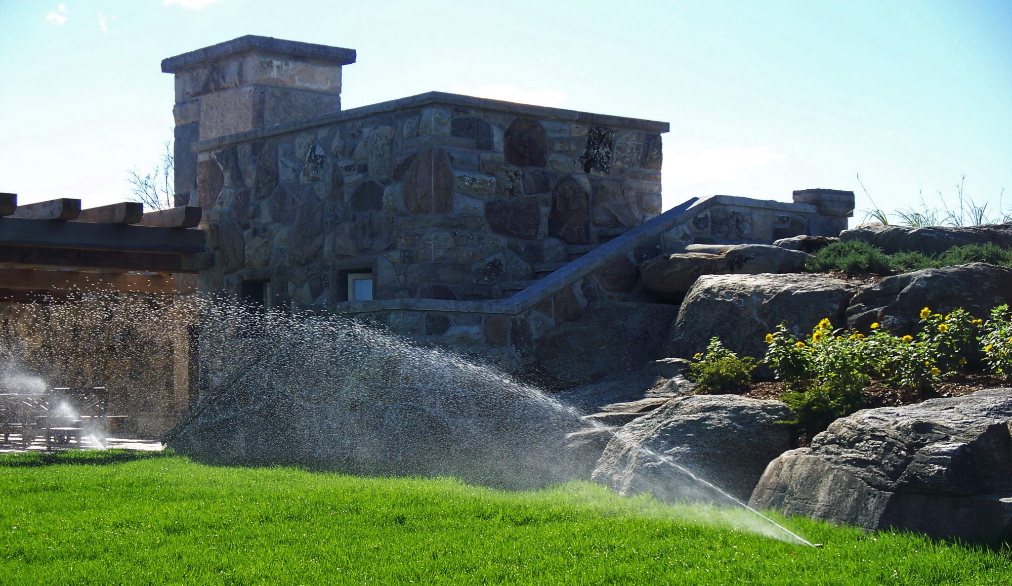 Saugeen Sprinklers providing expert landscape lighting in Port Elgin